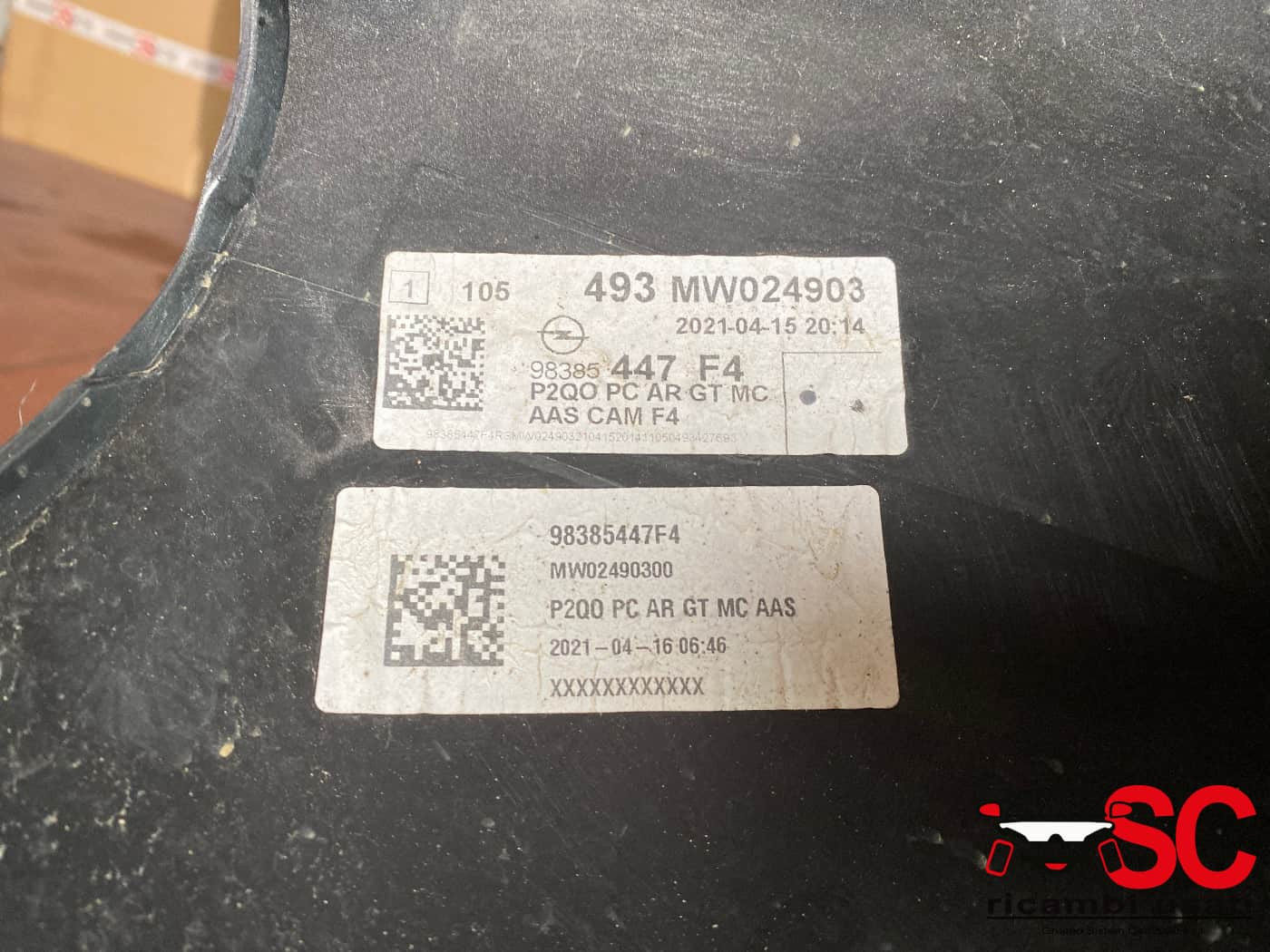 PARAURTI POSTERIORE OPEL Mokka Serie 168044951T (20>)