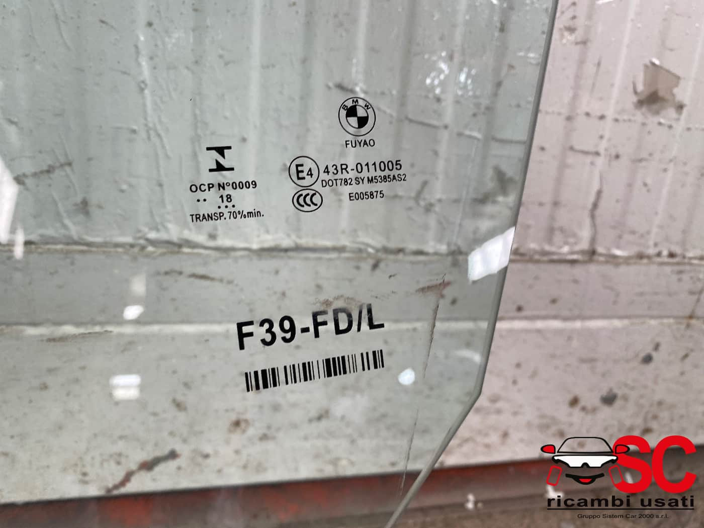 VETRO SCENDENTE ANTERIORE SINISTRO BMW X2 F39 (18>)