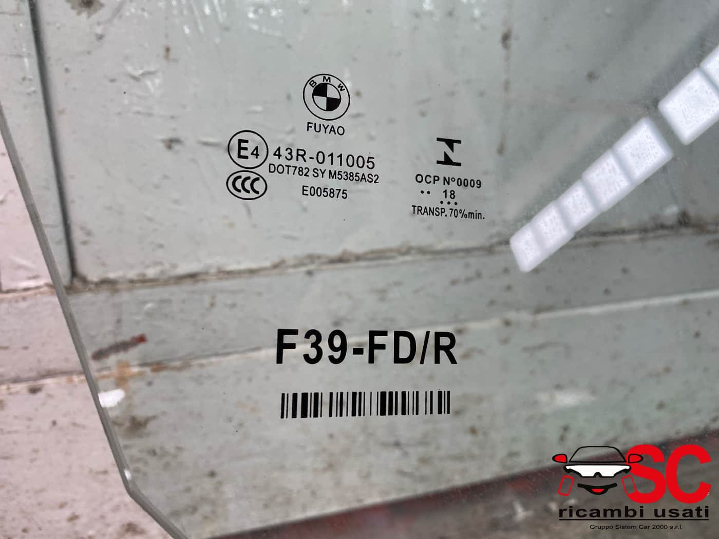 VETRO SCENDENTE ANTERIORE DESTRO BMW X2 F39 (18>)