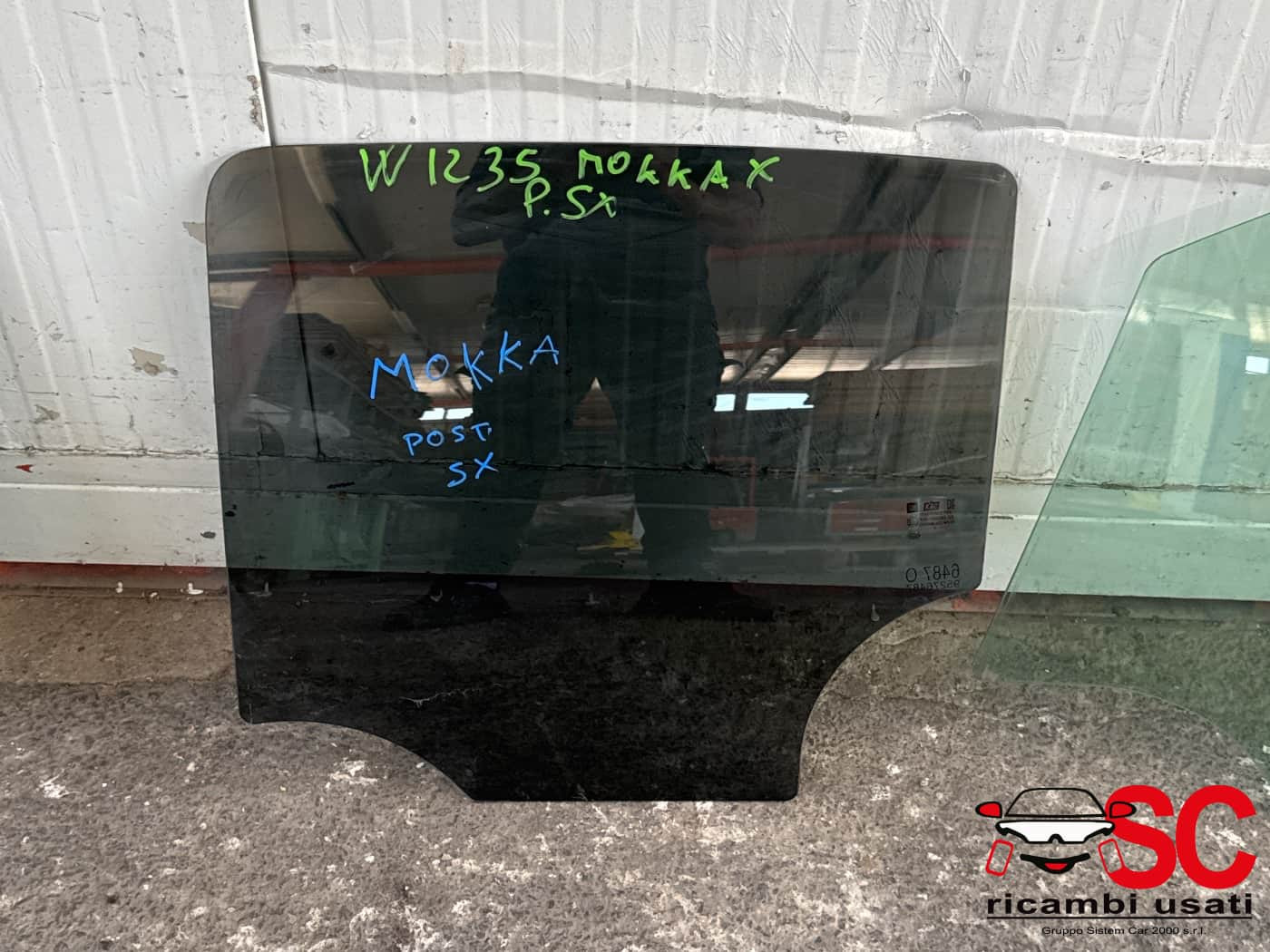 VETRO SCENDENTE POSTERIORE SINISTRO OPEL Mokka 1° Serie (12>)