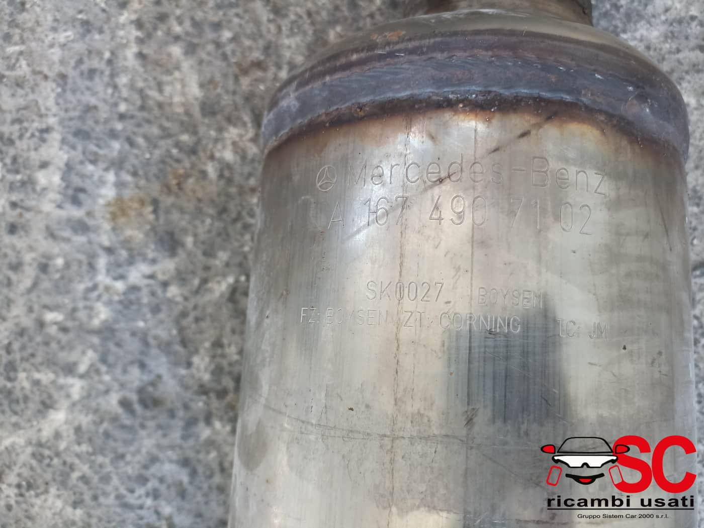 A1674907102 CATALIZZATORE MERCEDES GLE W167 Diesel