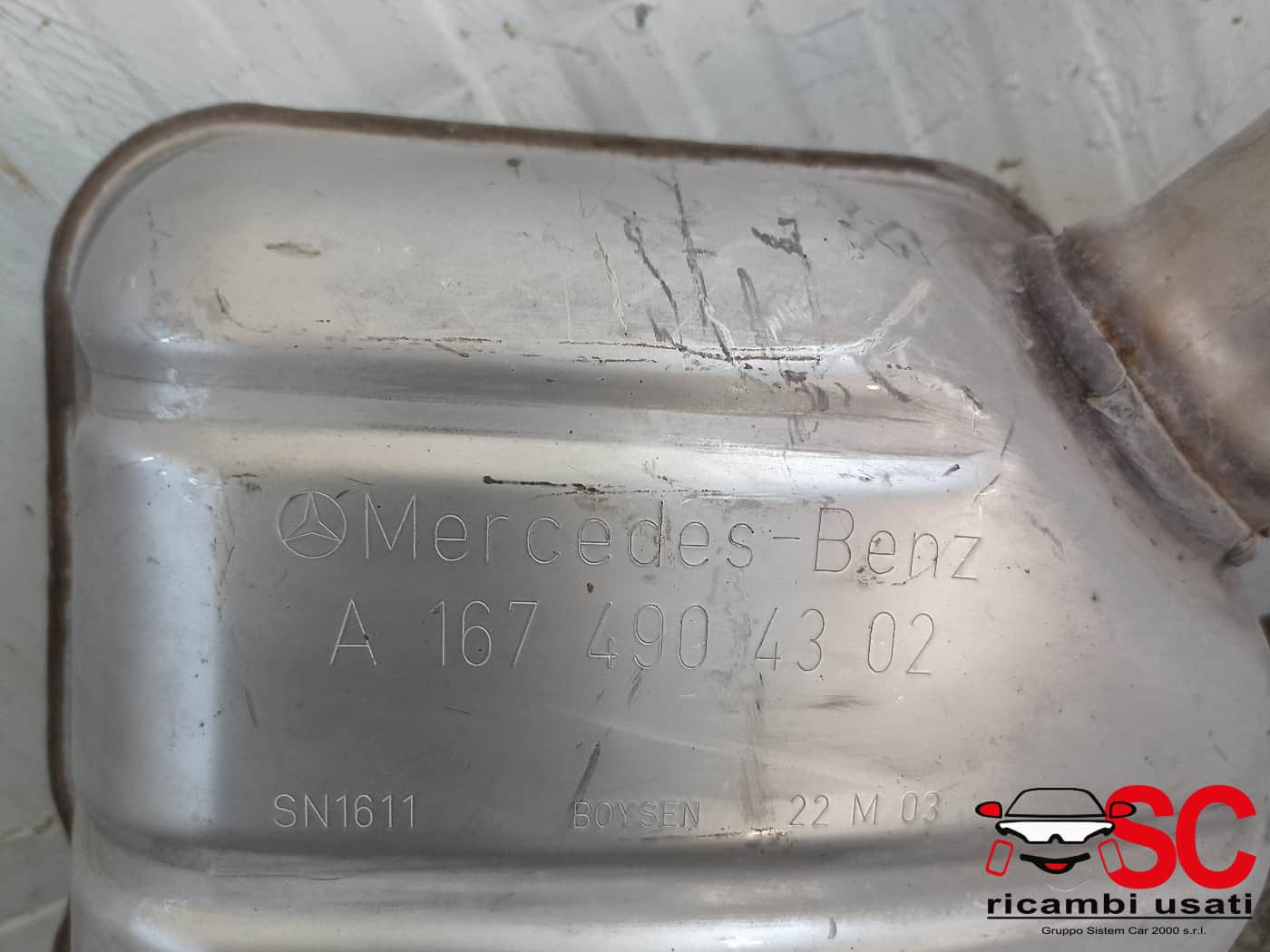 A1674904302 TERMINALE SCARICO MERCEDES GLE W167 diesel