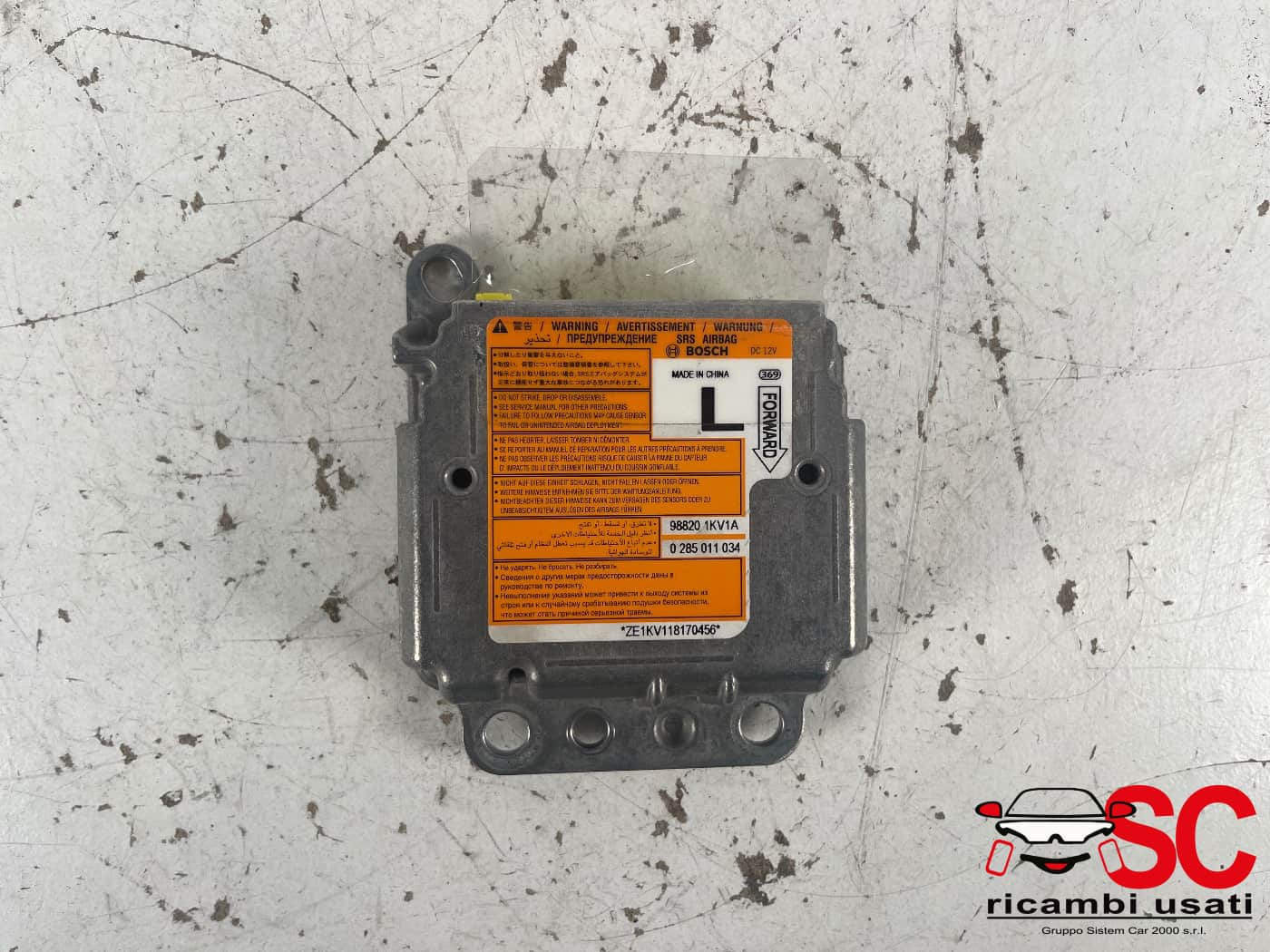 CENTRALINA AIRBAG NISSAN Juke Serie F15 988201KV1A (14>18)