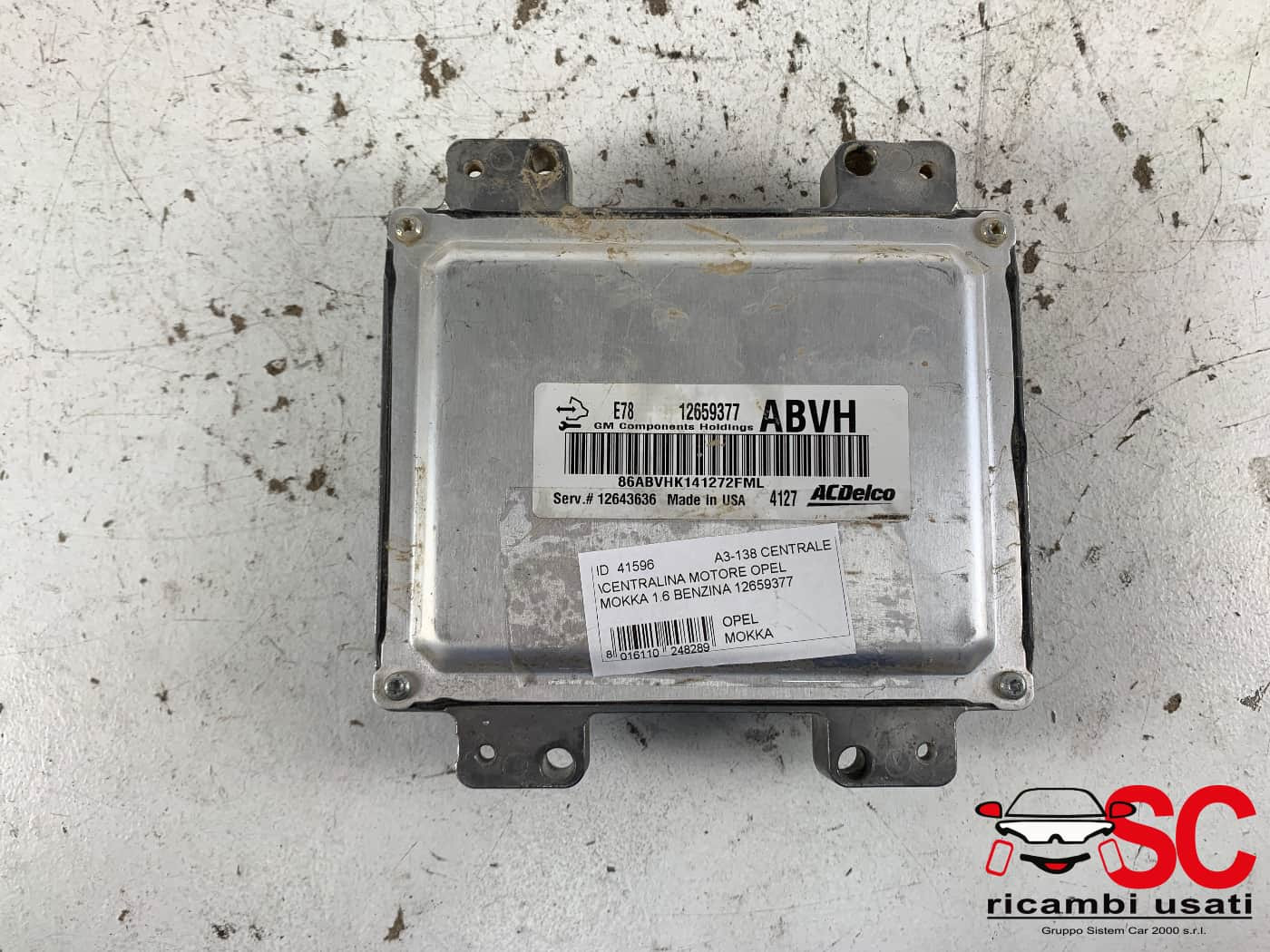 12659377 CENTRALINA MOTORE OPEL Mokka X benzina