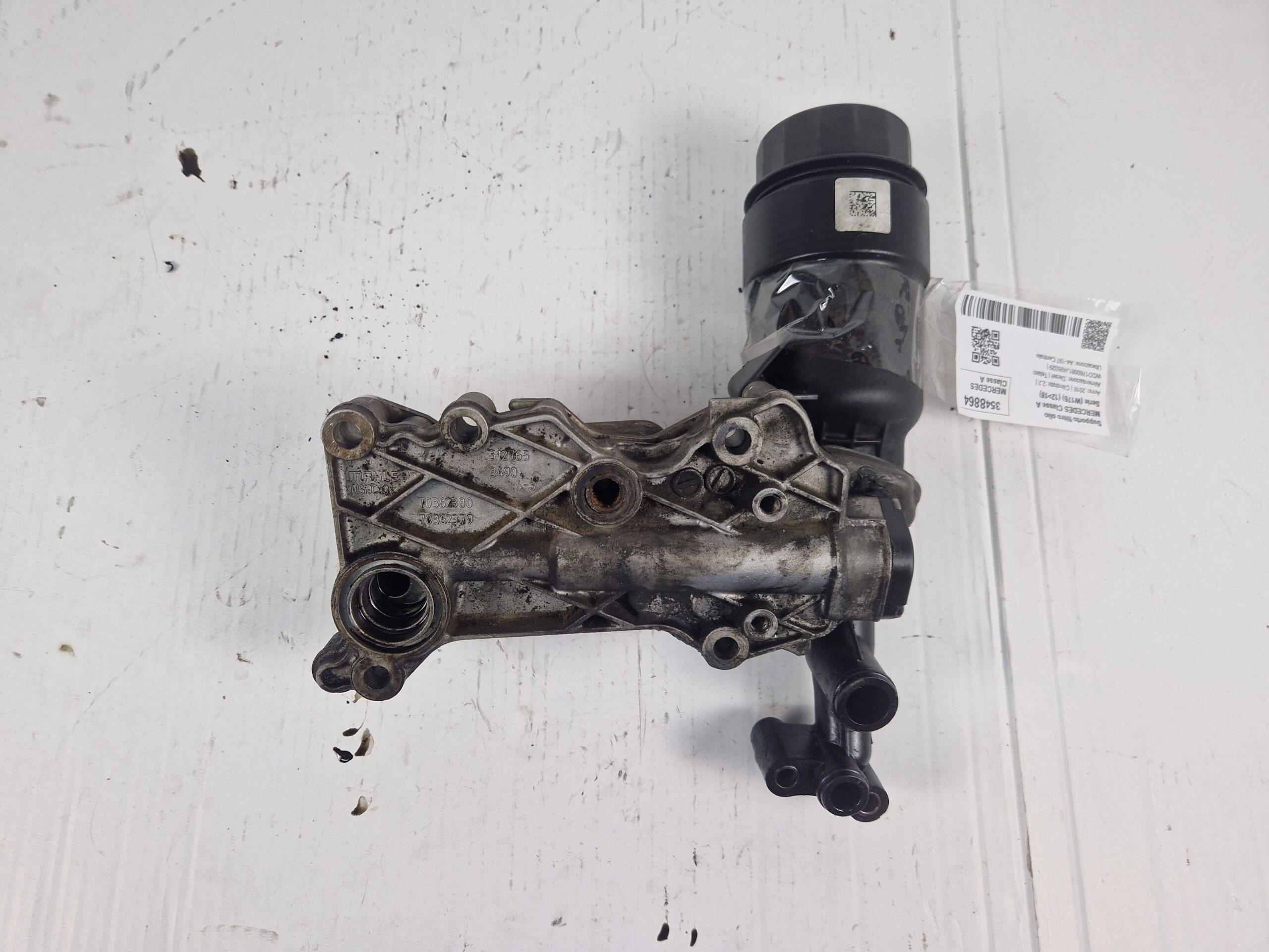 A6511800565 SUPPORTO FILTRO OLIO MERCEDES Classe A Serie (W176) Diesel 2.2 651930