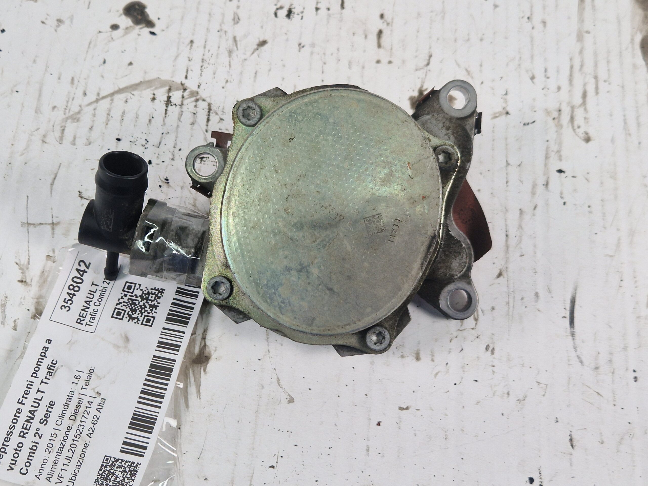 146503760R DEPRESSORE FRENI POMPA A VUOTO RENAULT Trafic Combi 2° Serie Diesel 1.6 R9M503