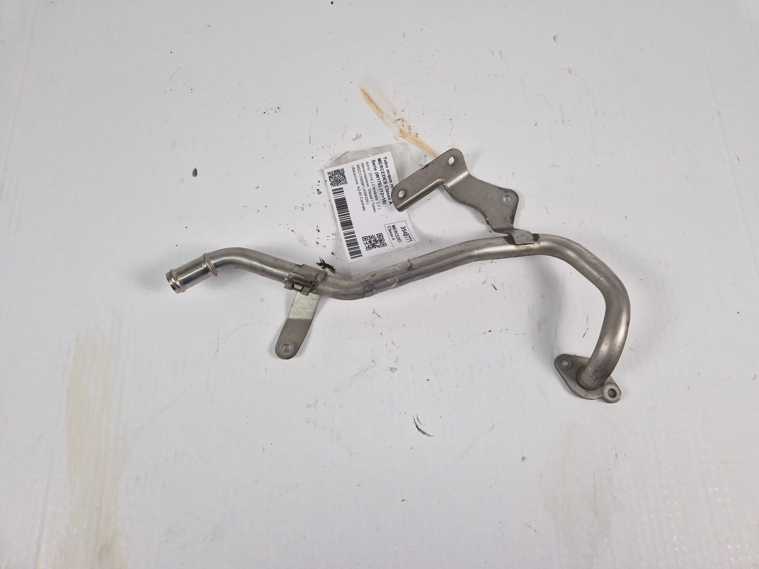 A6512030602 TUBO ACQUA REFRIGERANTE MERCEDES Classe A Serie (W176) Diesel 2.2 651930