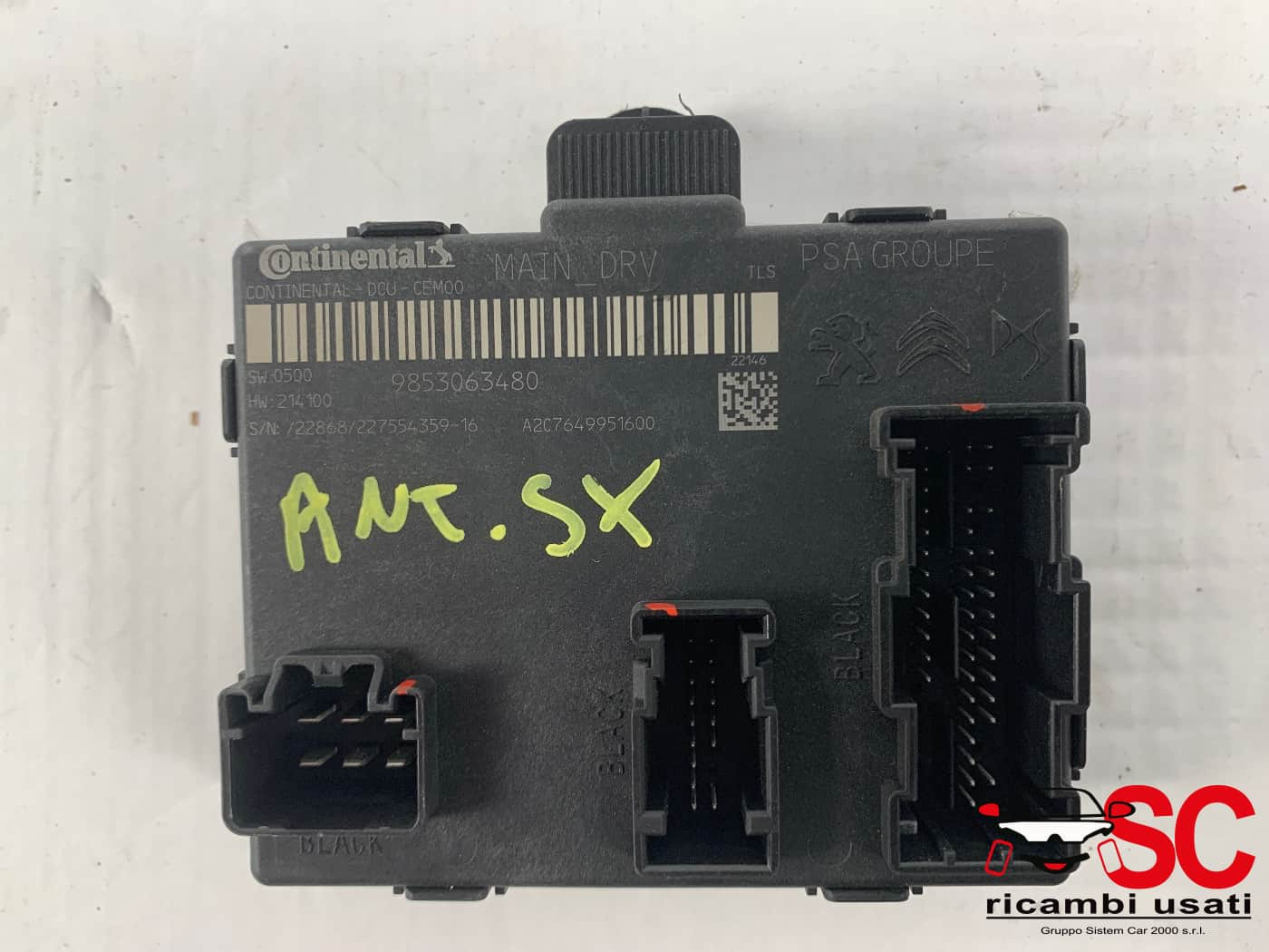CENTRALINA PORTA SX GUIDA OPEL Astra L Serie 9853063480 (21>)