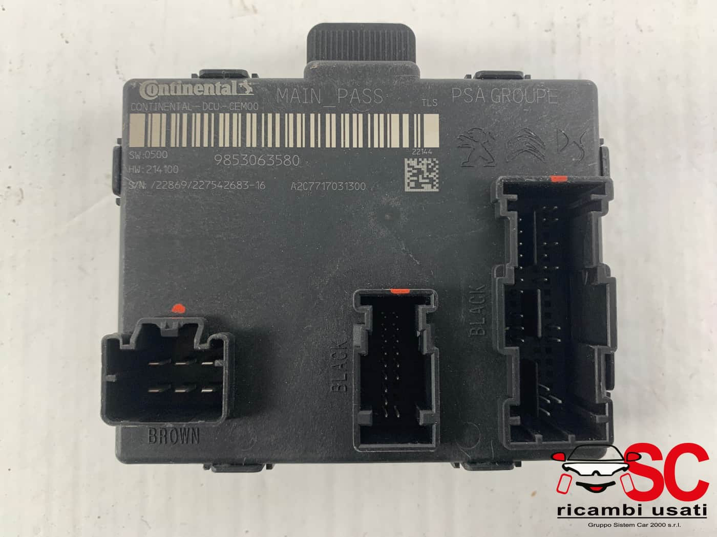 CENTRALINA PORTA DX PASSEGGERO OPEL Astra L Serie 9853063580 (21>)