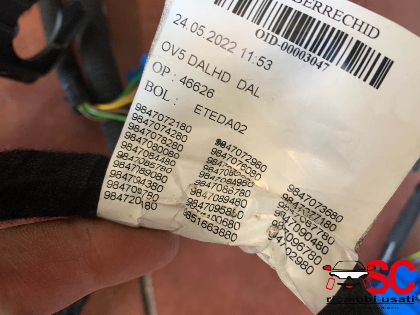 CABLAGGIO ELETTRICO CRUSCOTTO OPEL Astra L Serie (21>)