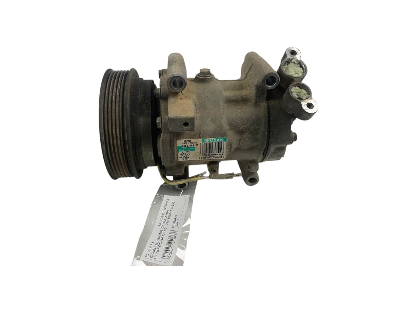 8200953359 COMPRESSORE ARIA CONDIZIONATA NISSAN Juke Serie F15 diesel