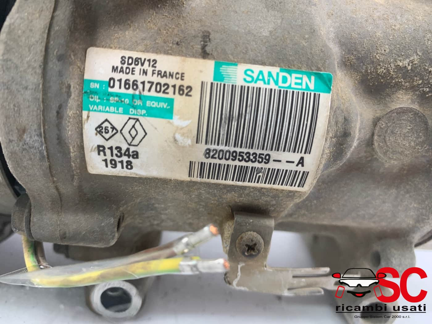 8200953359 COMPRESSORE ARIA CONDIZIONATA NISSAN Juke Serie F15 diesel