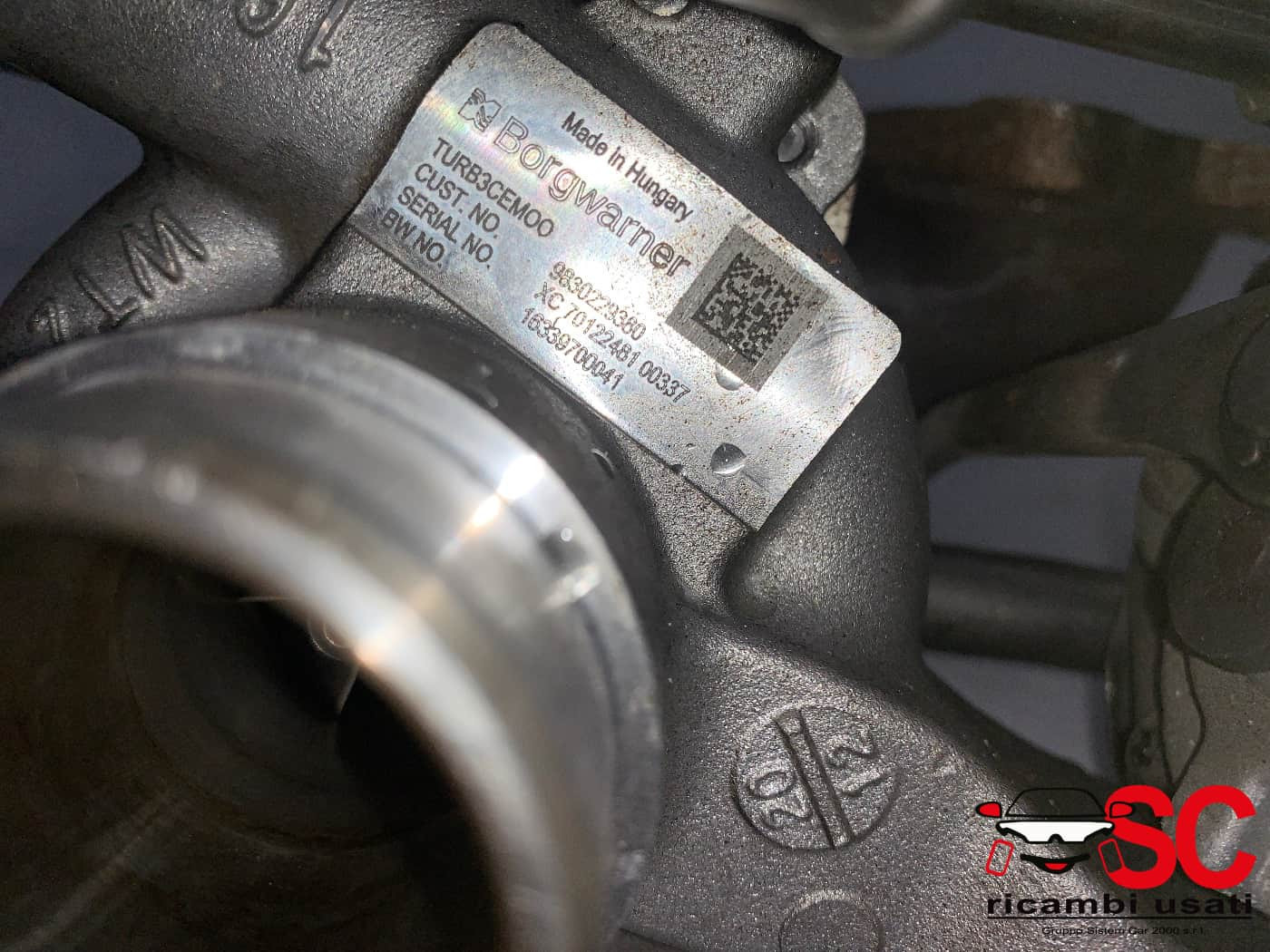 9830229380 TURBINA OPEL Mokka Serie benzina