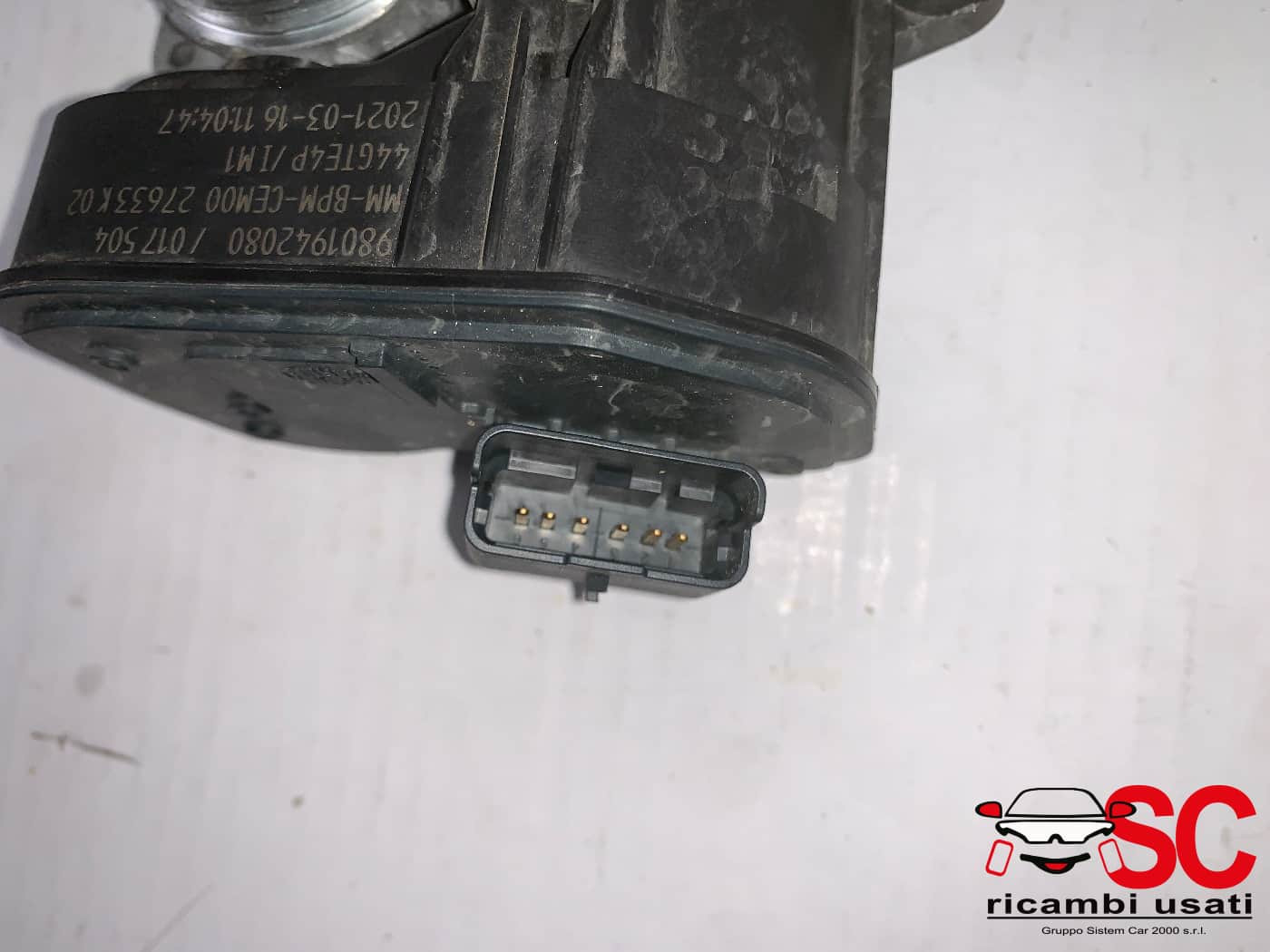 9801942080 CORPO FARFALLATO OPEL Mokka Serie benzina