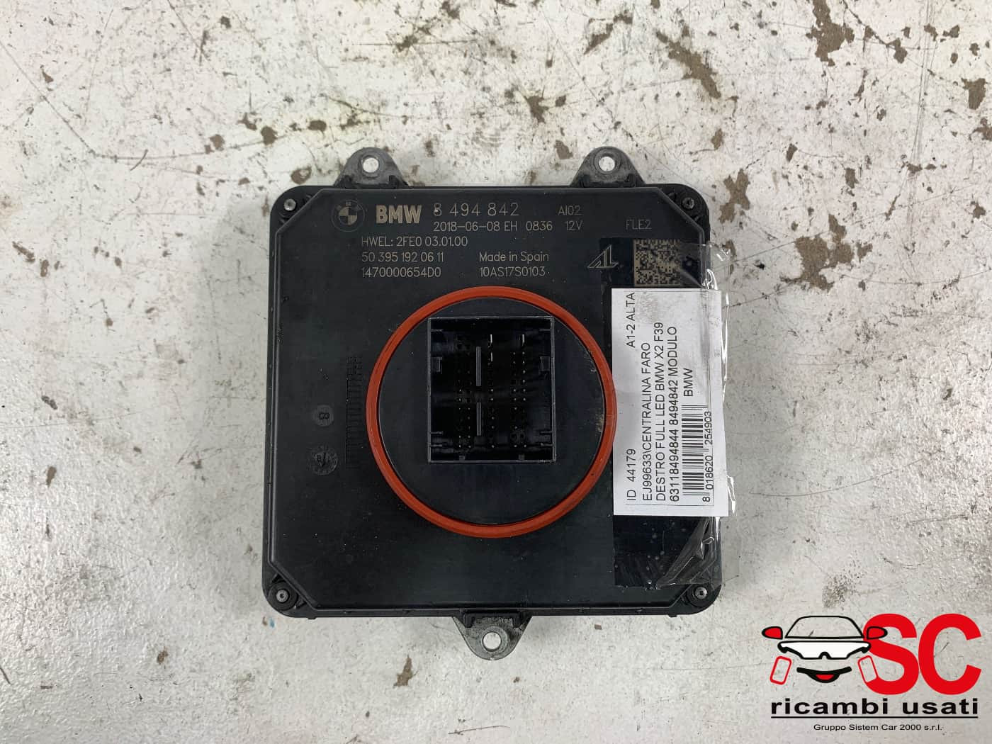63118494844 CENTRALINA MODULO DI CONTROLLO BMW X2 F39 Diesel