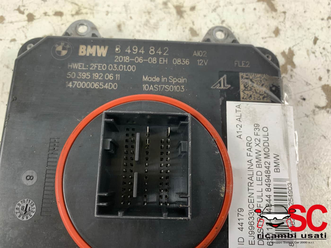 63118494844 CENTRALINA MODULO DI CONTROLLO BMW X2 F39 Diesel