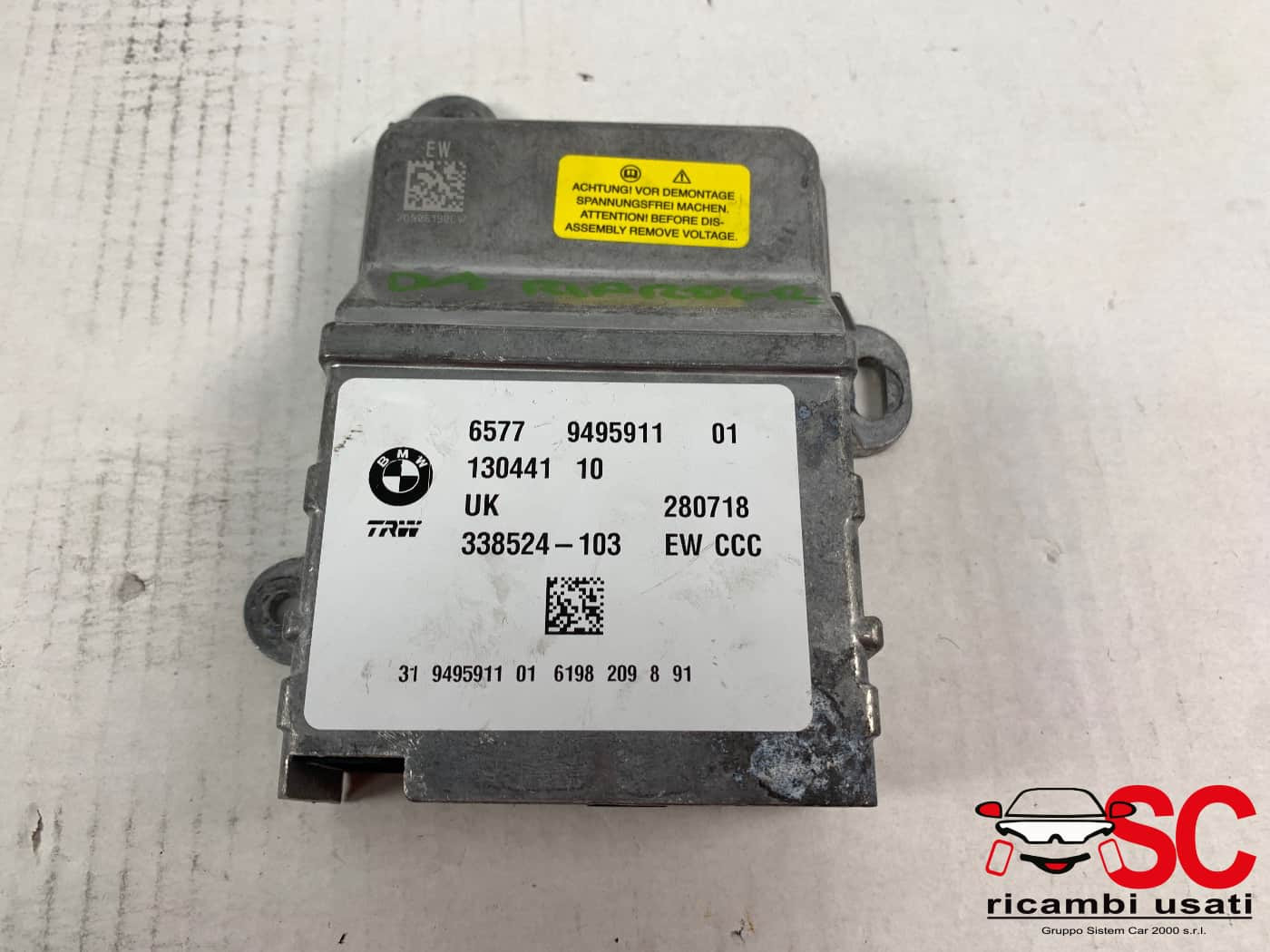 CENTRALINA AIRBAG BMW X2 F39 65779495911 (18>)