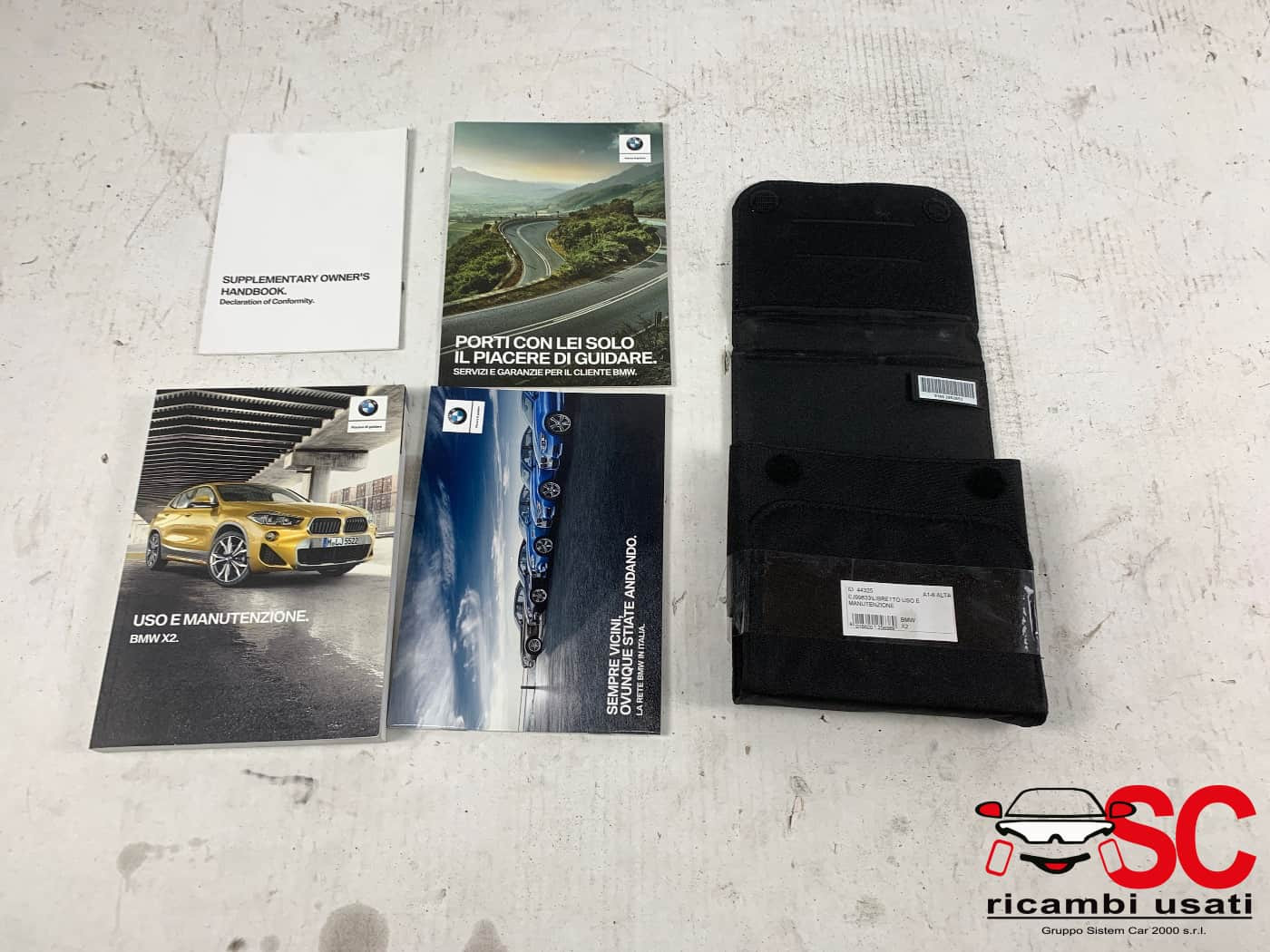 LIBRETTO USO E MANUTENZIONE BMW X2 F39 (18>)