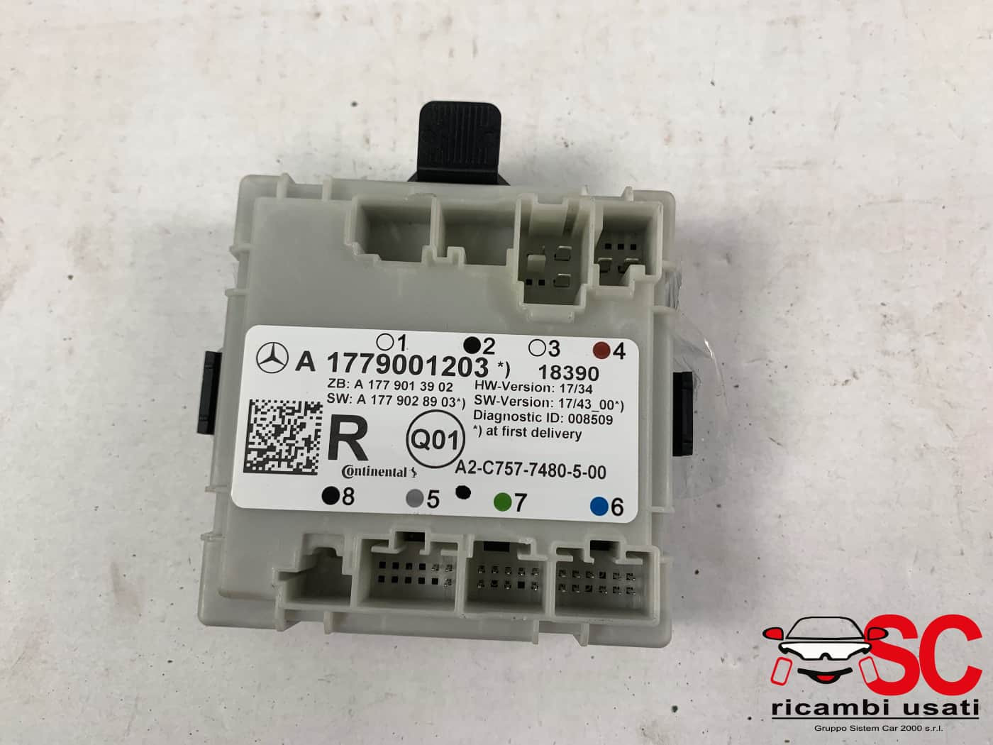 CENTRALINA PORTA POSTERIORE DX MERCEDES Classe A Serie (W177) A1779001203 (18>)
