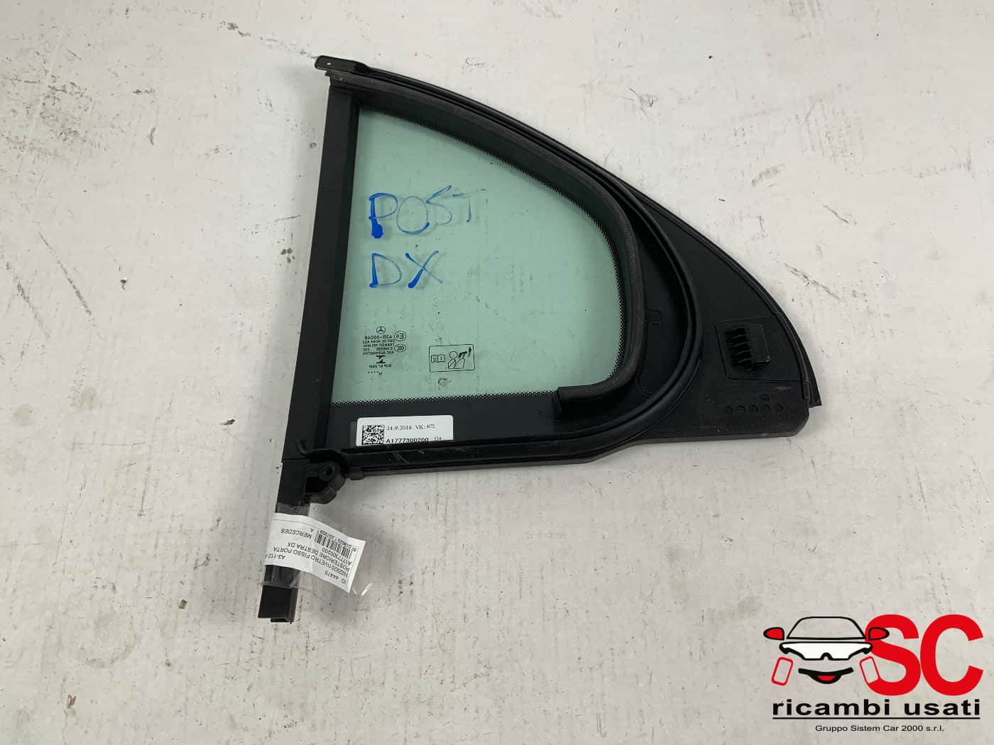 VETRO FISSO POSTERIORE DX MERCEDES Classe A Serie (W177) A1777300200 (18>)