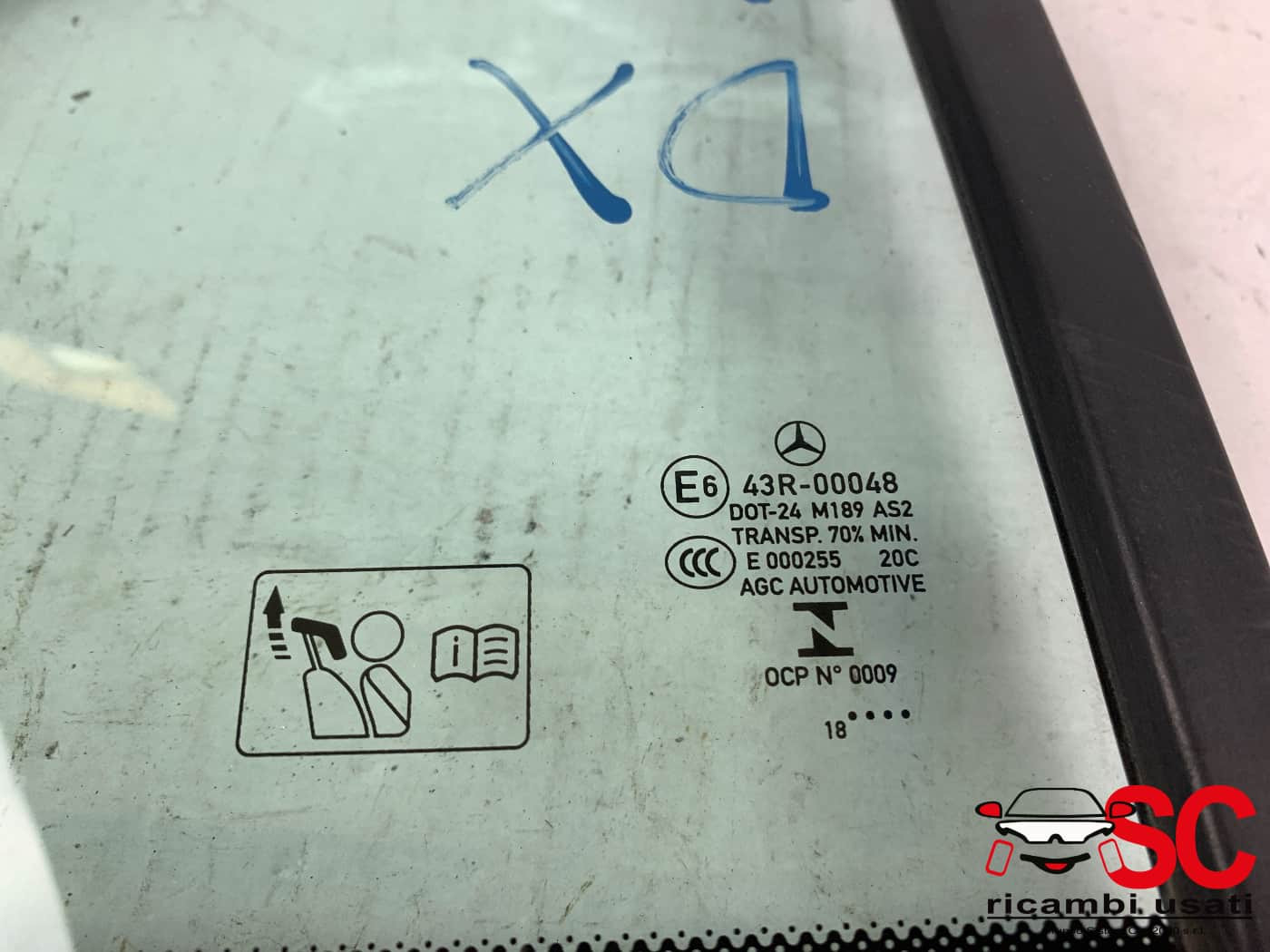 VETRO FISSO POSTERIORE DX MERCEDES Classe A Serie (W177) A1777300200 (18>)