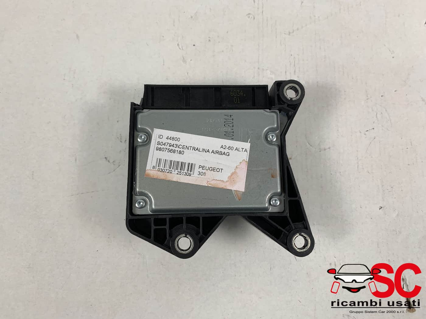 CENTRALINA AIRBAG PEUGEOT 308 2° Serie 9807568180 (13>)