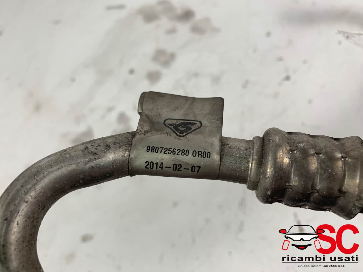 9807256280 TUBO ARIA CONDIZIONATA PEUGEOT 308 2° Serie diesel