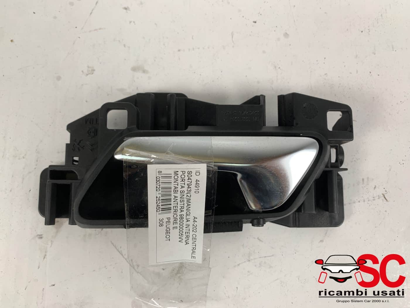 MANIGLIA INTERNA ANTERIORE SINISTRA PEUGEOT 308 2° Serie 98000005VV (13>)