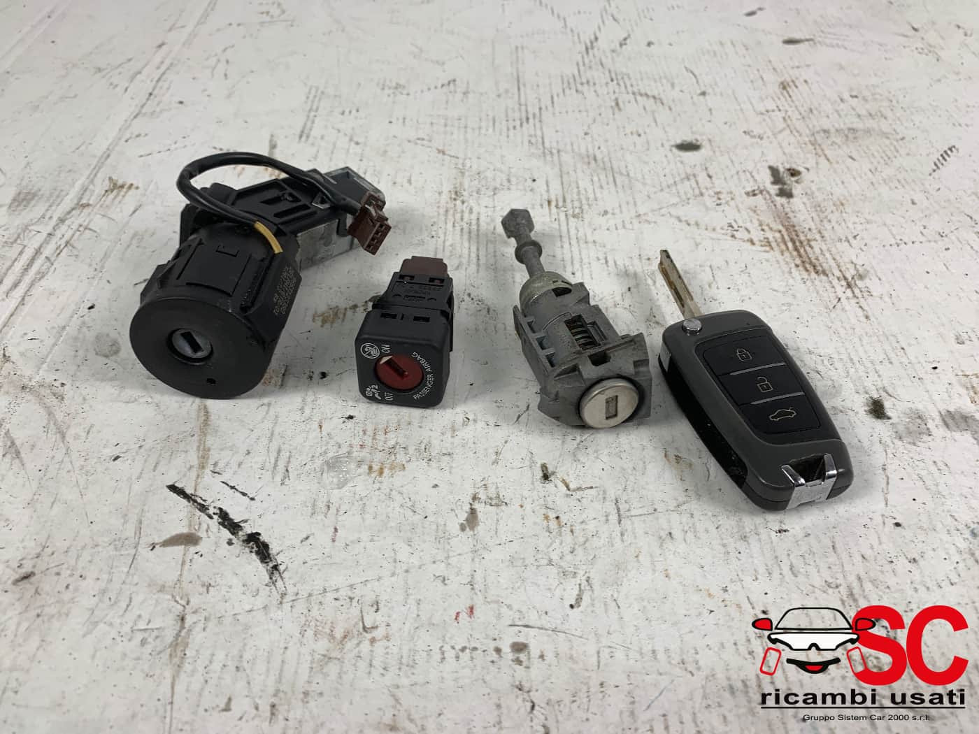9663123380 BLOCCHETTO ACCENSIONE CON CHIAVE PIU PEUGEOT 308 2° Serie diesel
