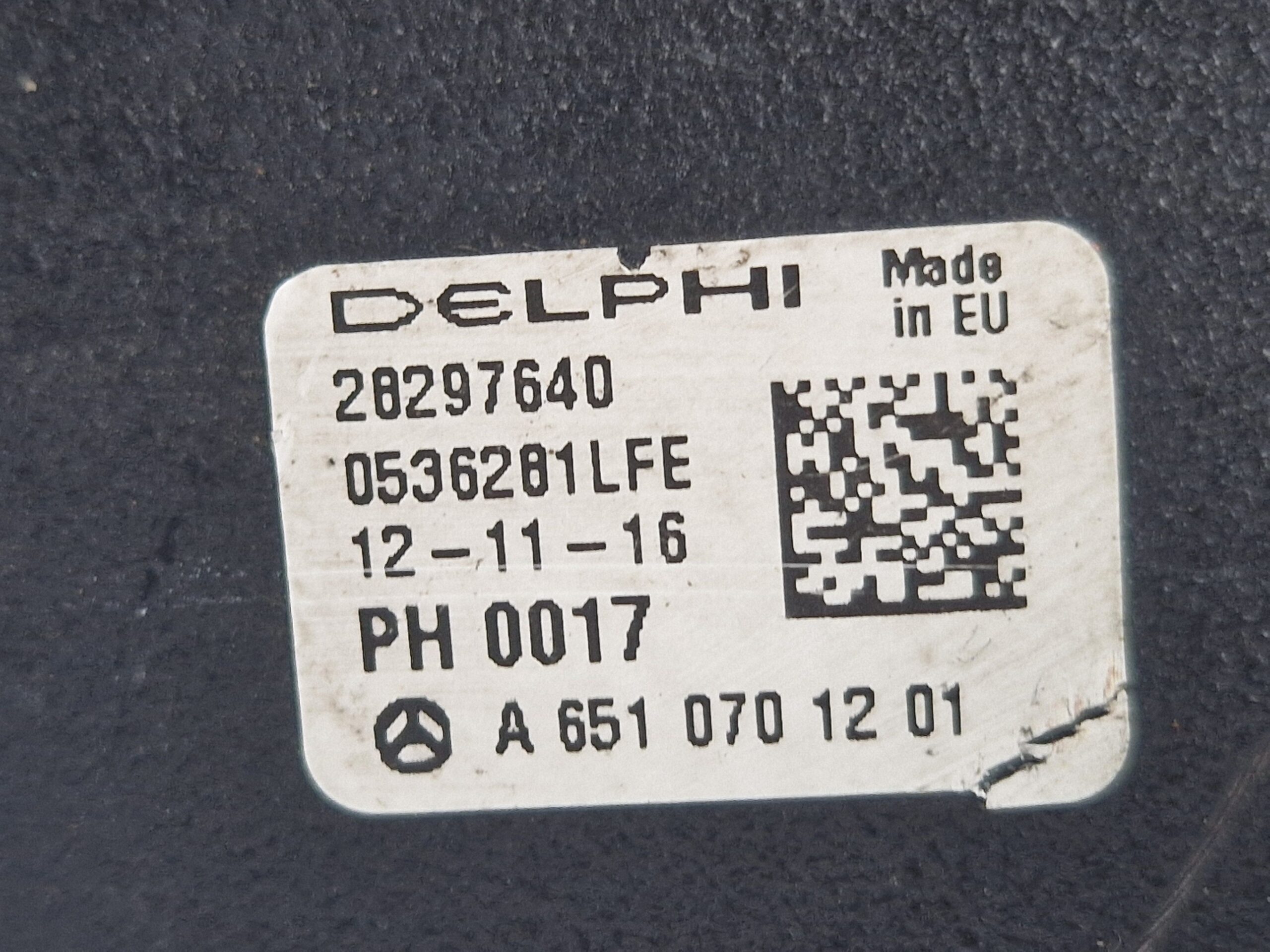 A6510701201 POMPA INIEZIONE DIESEL MERCEDES Classe A Serie (W176) Diesel 2.2 651930