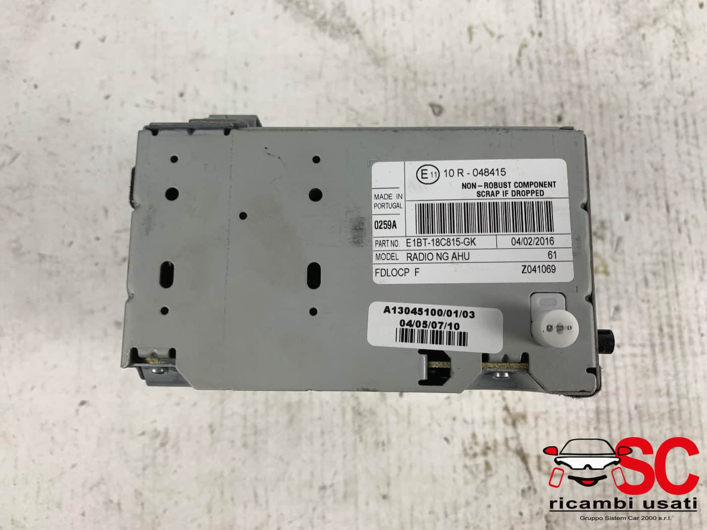 AUTORADIO FORD Fiesta 6° Serie E1BT18C815GK (08>17)