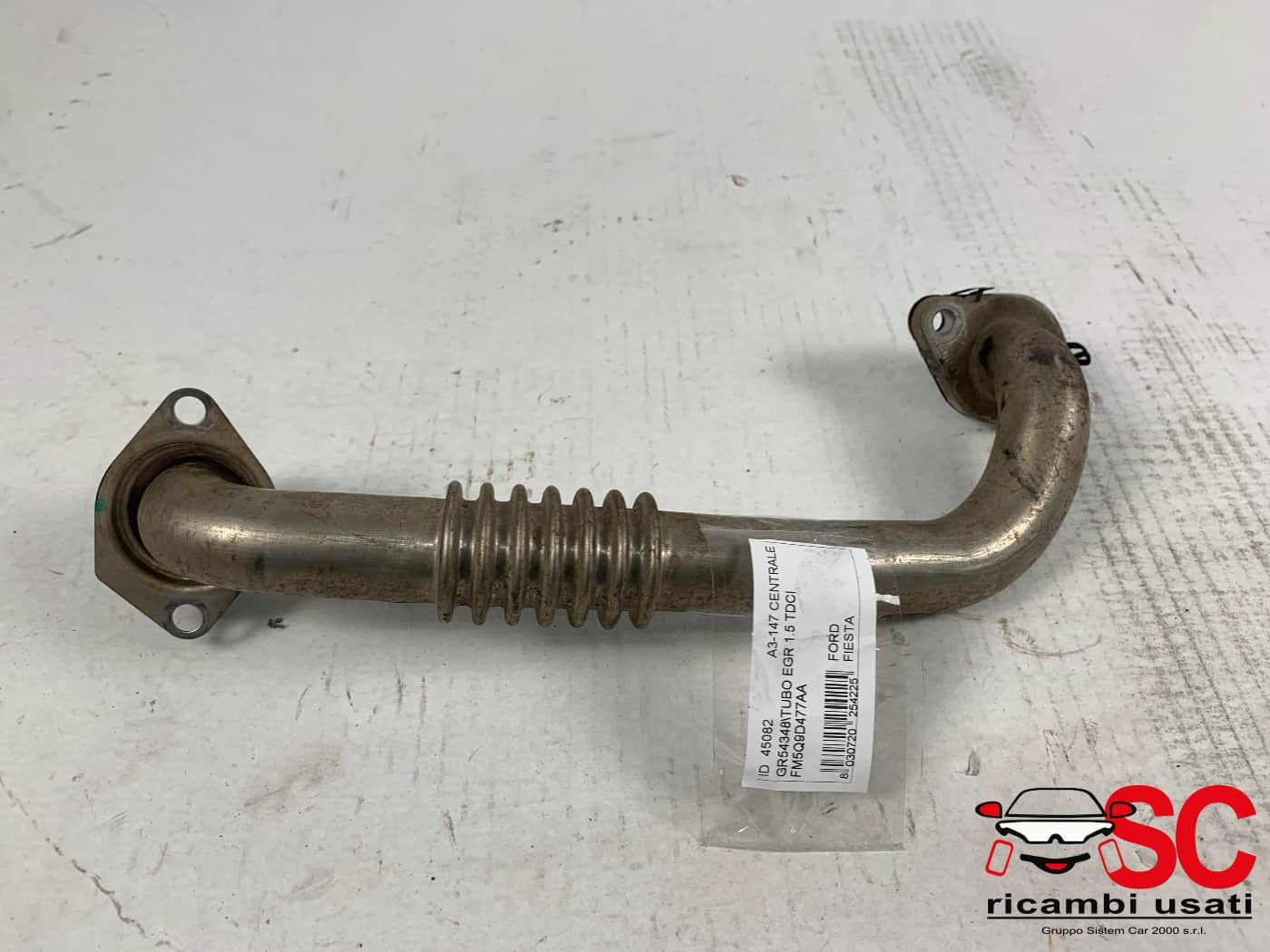 FM5Q9D477AA TUBO VALVOLA EGR FORD Fiesta 6° Serie diesel