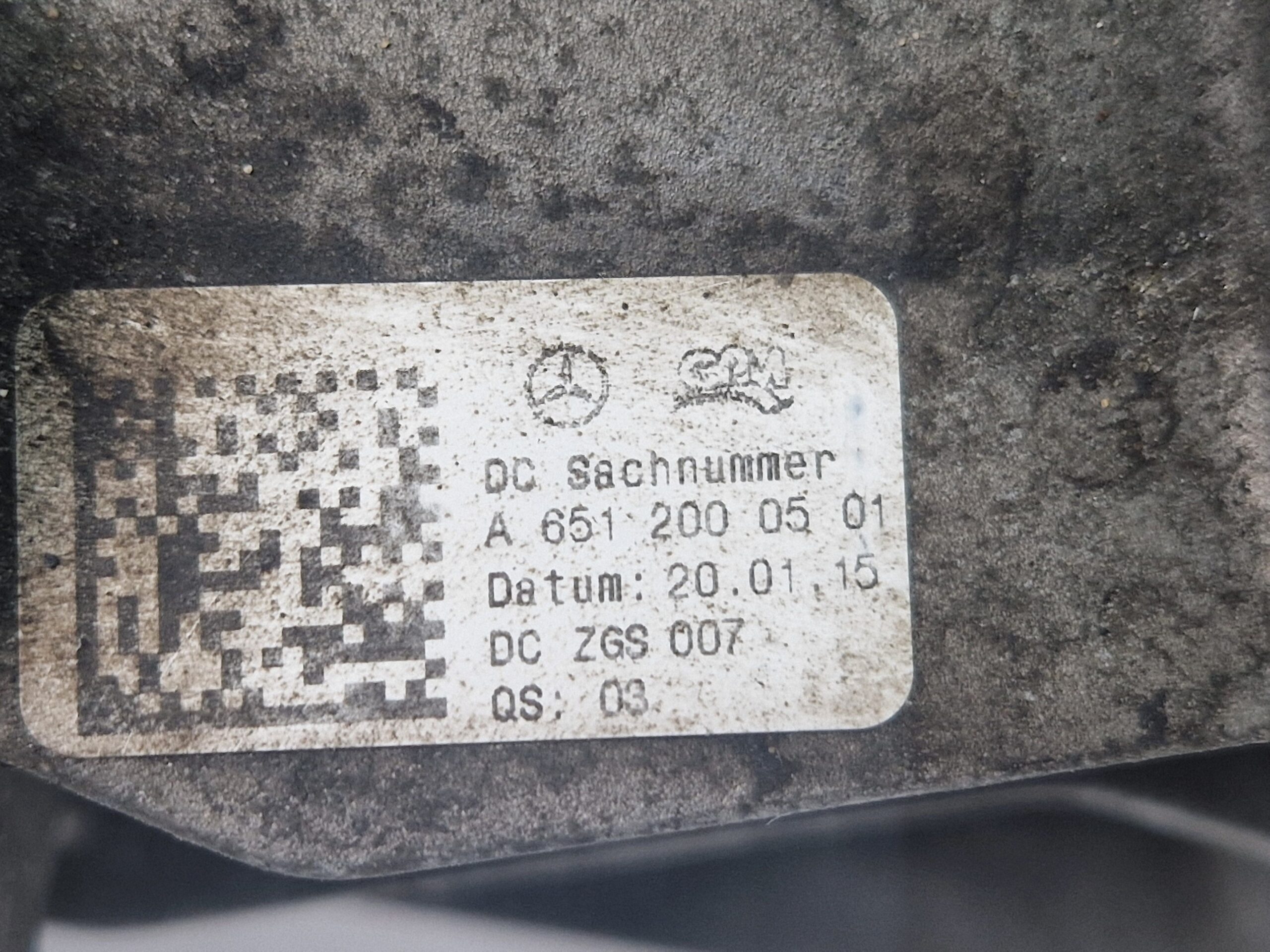 A6512000501 POMPA ACQUA MERCEDES Classe A Serie (W176) Diesel 2.2 651930
