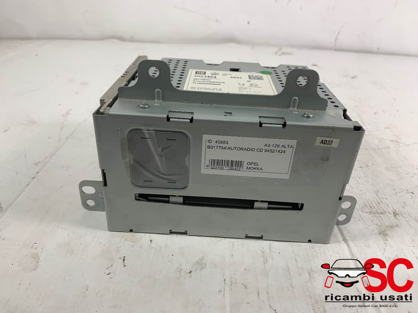 AUTORADIO OPEL Mokka 1° Serie 94521424 (12>)
