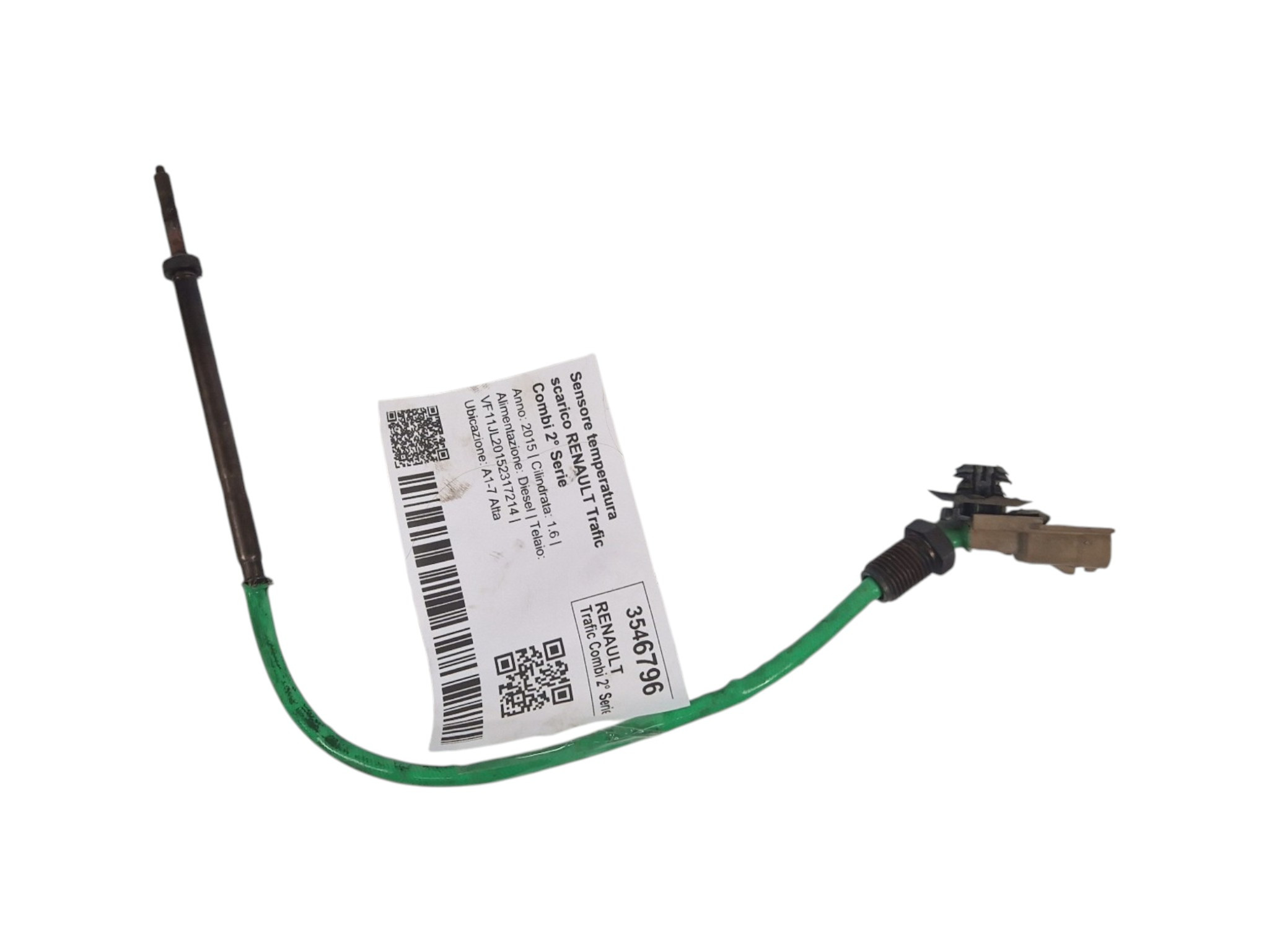 226408367R SENSORE TEMPERATURA SCARICO RENAULT Trafic Combi 2° Serie Diesel 1.6 R9M503