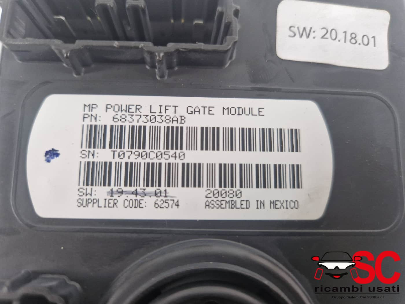 CENTRALINA PORTELLONE POSTERIORE JEEP Compass Serie K68373038AB (16>)