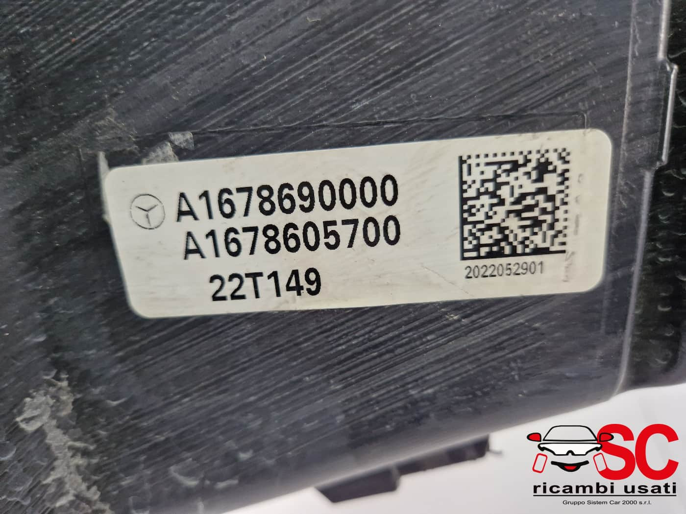 A1678690000 VASCHETTA TERGI ANT MERCEDES GLE W167 Diesel