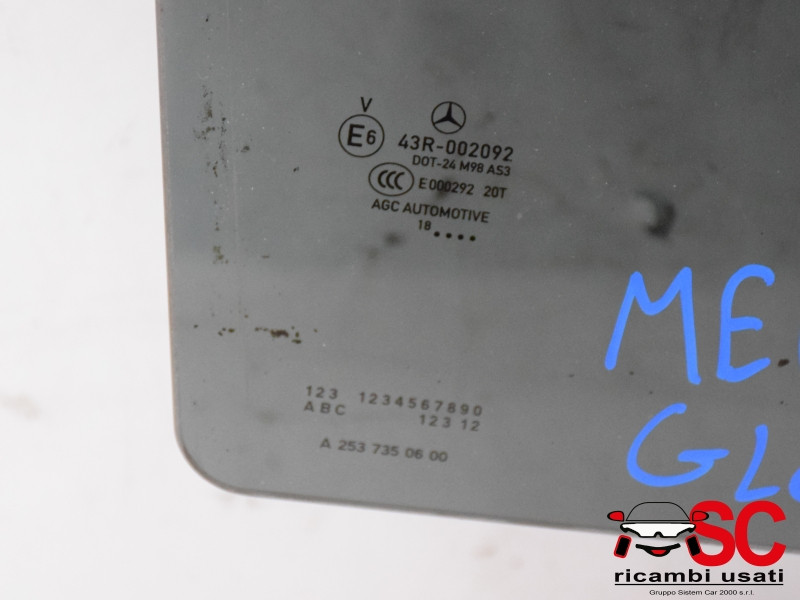 VETRO SCENDENTE POSTERIORE DESTRO MERCEDES GLC Serie (W253) A2537350600 (15>)