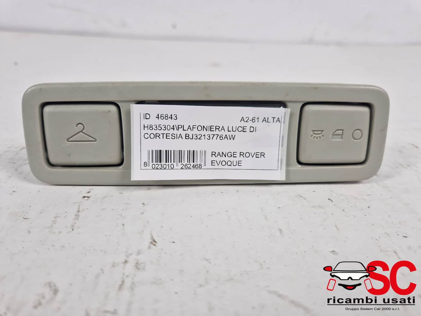 PLAFONIERA LAND ROVER Range Rover Evoque 1° Serie BJ3213776AW (11>)