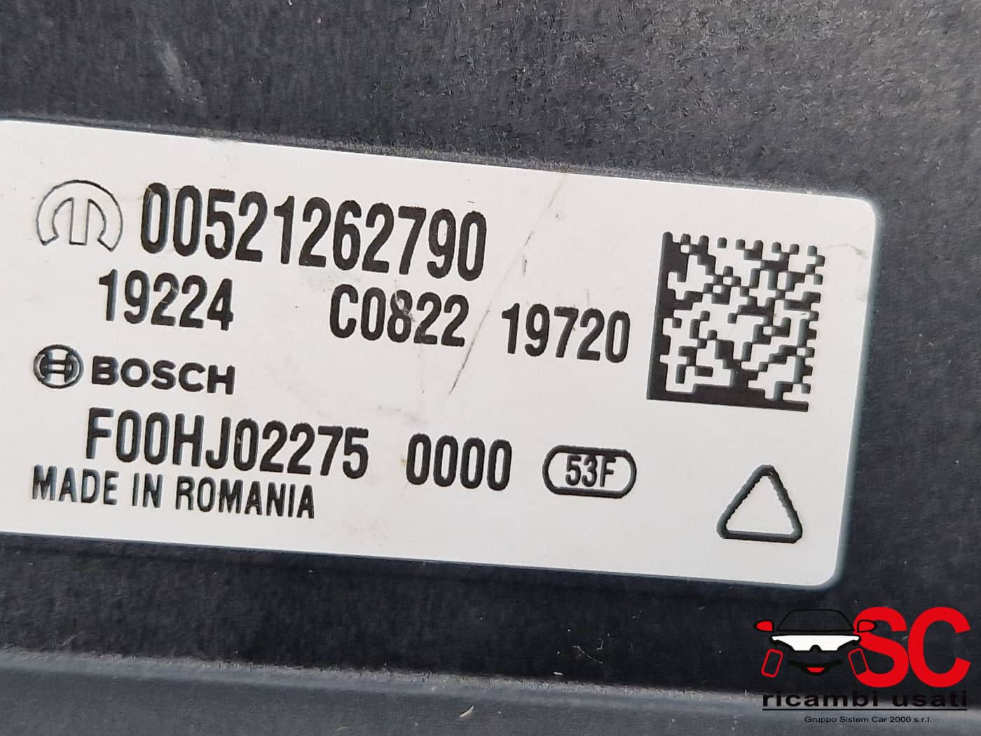 52088433 BLOCCHETTO ACCENSIONE CON CHIAVE PIU JEEP Compass Serie diesel