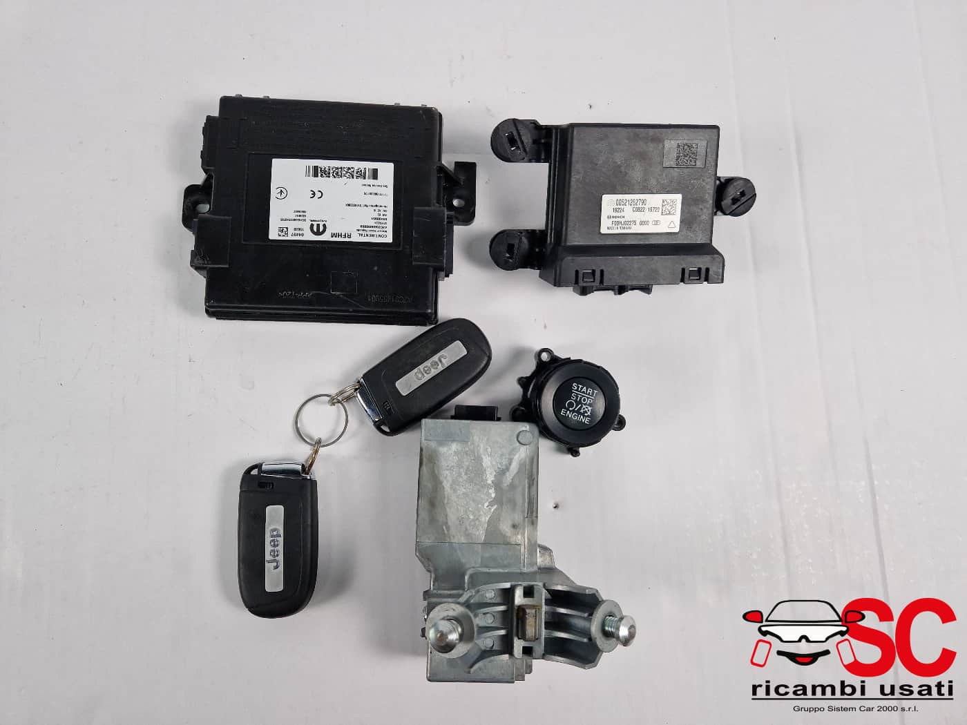 52088433 BLOCCHETTO ACCENSIONE CON CHIAVE PIU JEEP Compass Serie diesel