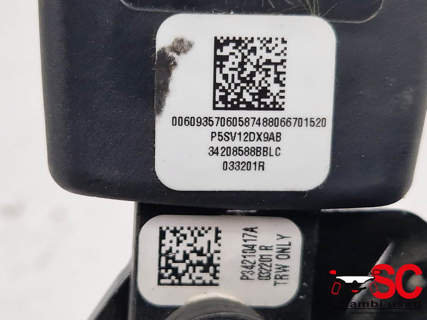 AGGANCIO CINTURA DI SICUREZZA POSTERIORE JEEP Compass Serie 60967028 (16>)