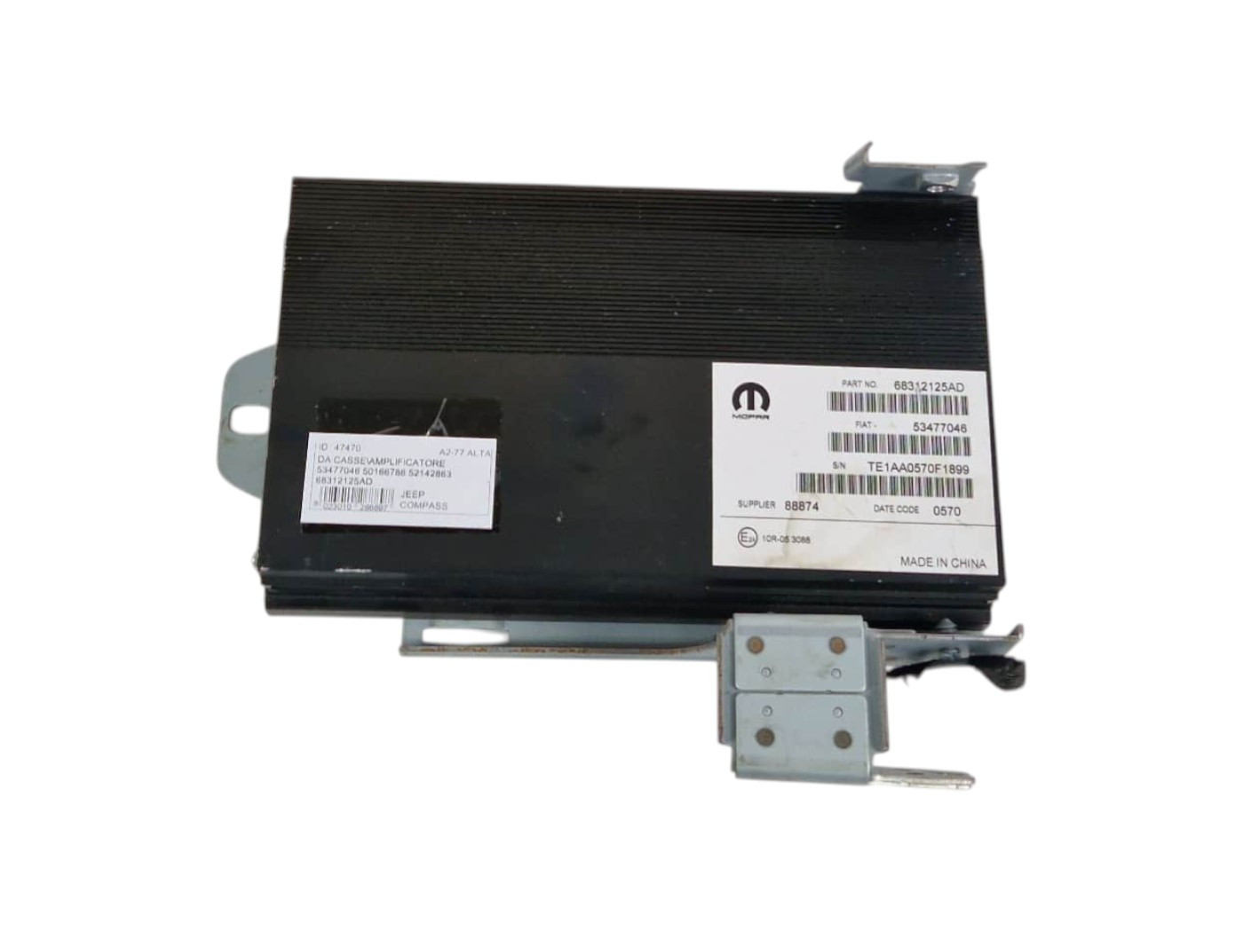 AMPLIFICATORE AUTORADIO JEEP Compass Serie 50166786 (16>)
