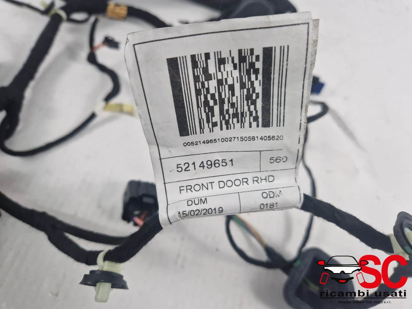 CABLAGGIO PORTA ANTERIORE DESTRA JEEP Compass Serie 52149651 (16>)