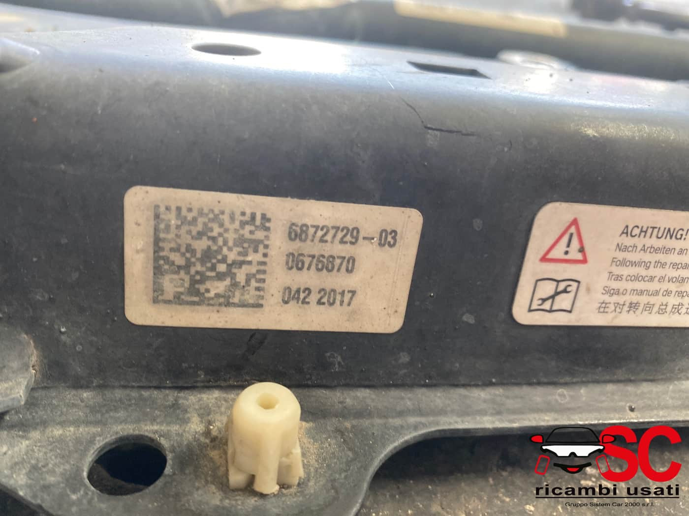 6872729 31116872729 CULLA MOTORE BMW X1 Serie (F48) Diesel