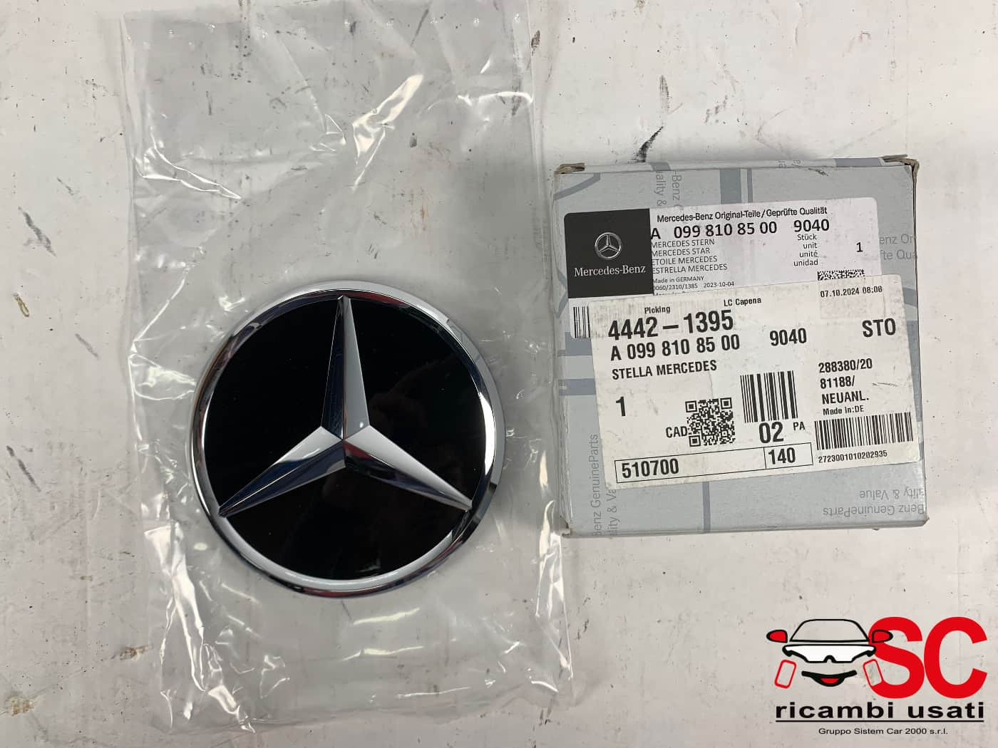 STEMMA FREGIO LOGO MERCEDES GLC X254 Serie A0998108500 (22>24)