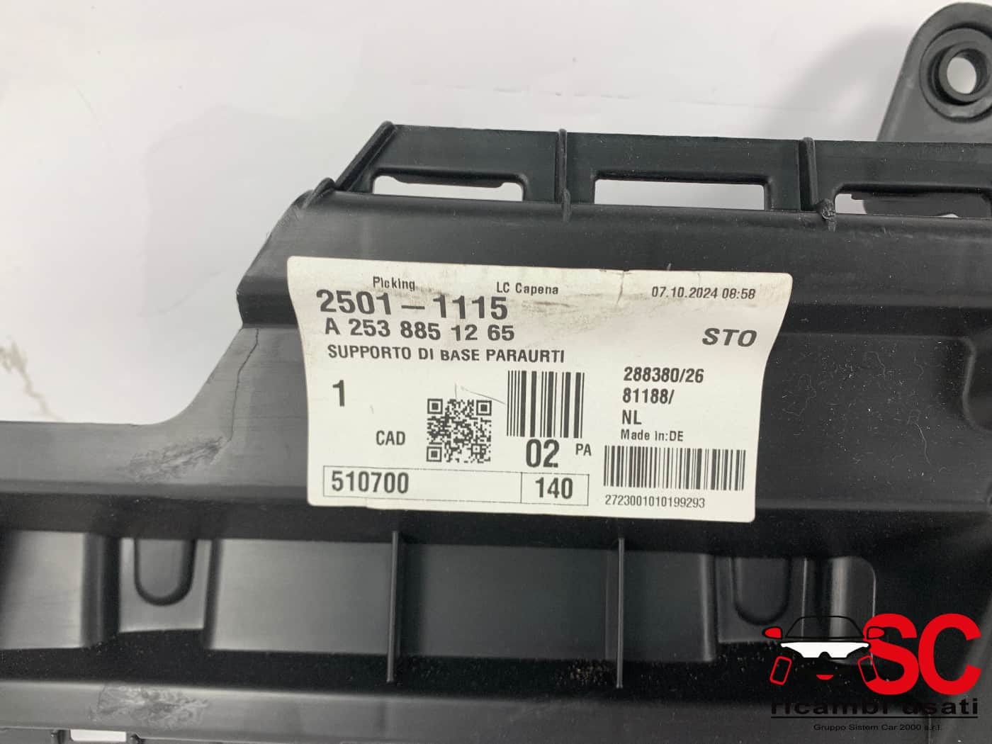 SUPPORTI PARAURTI POSTERIORE MERCEDES GLC X254 Serie A2538851265 (22>24)