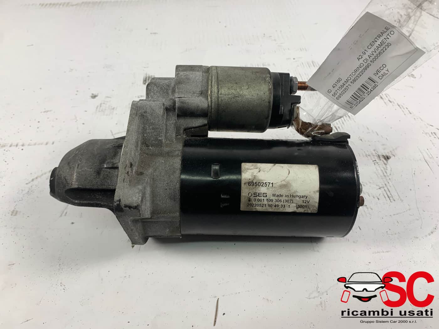 69502571 MOTORINO AVVIAMENTO IVECO Daily 35C12 diesel