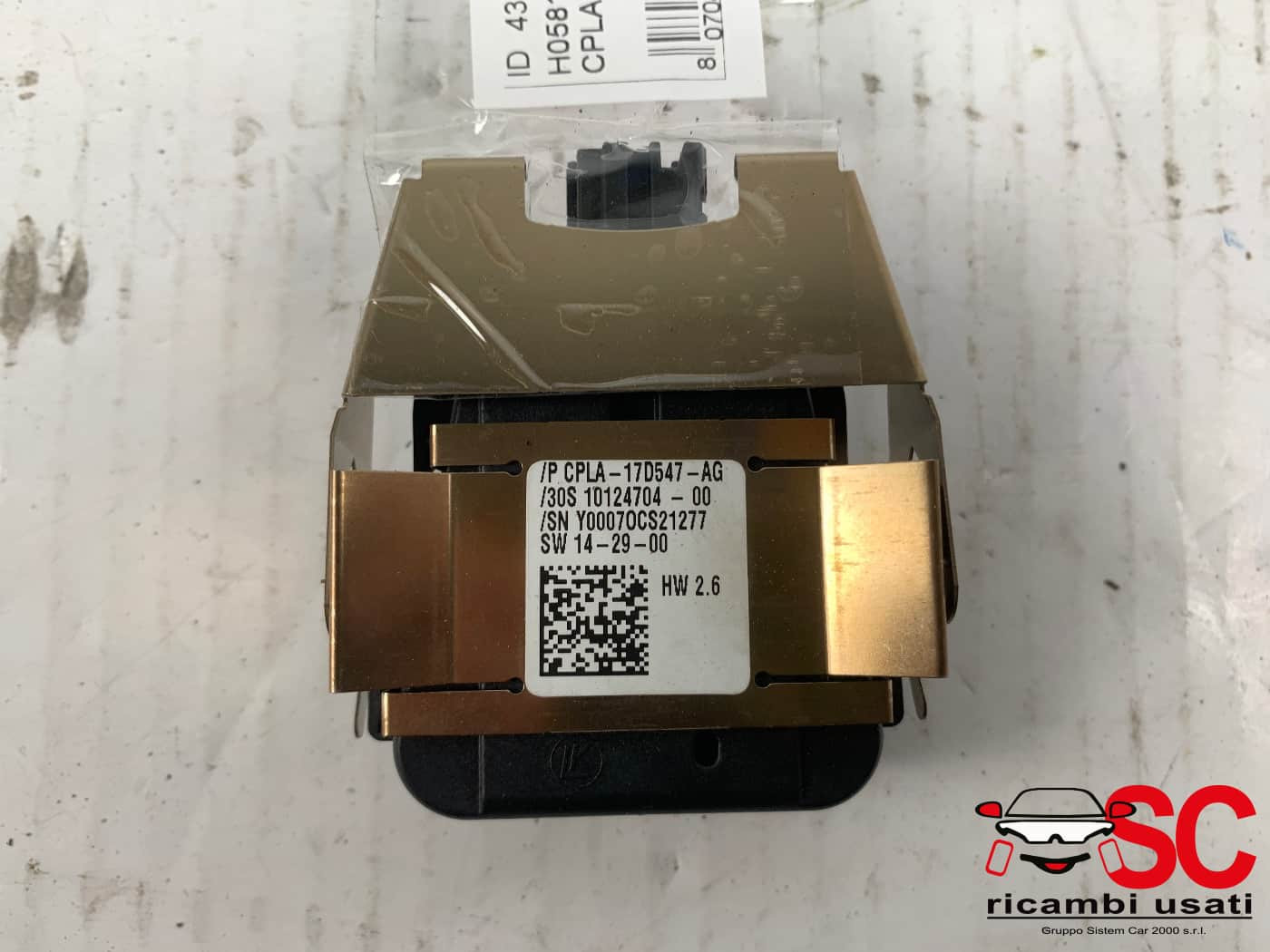 SENSORE PIOGGIA LAND ROVER Range Rover Evoque 1° Serie CPLA17D547AG (11>)