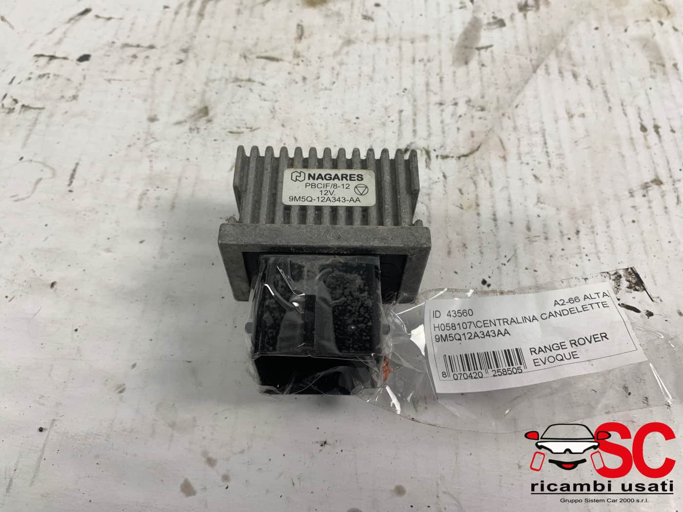 9M5Q12A343AA CENTRALINA CANDELETTE LAND ROVER Range Rover Evoque 1° Serie diesel